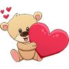 Teddy with heart