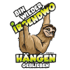 Lustiges Faultier mit Spruch