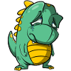 Sad dragon cries - farewell tears