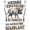 Véritable chasseur de sanglier