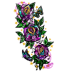 Rose/Noten/Schmetterlinge