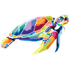 Sea Turtle illustration - Meeres Schildkröte