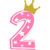 2 Crown 2 års fødselsdag 2 år