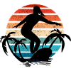 Surfer Girl Sunset