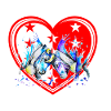 Vache d'hérens, eringer,coeur,St Valentine