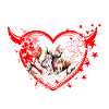 Vache d'hérens, eringer,coeur,St Valentine