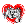 Vache d'hérens, eringer,coeur,St Valentine