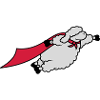 Funny superhero sheep