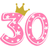 30 Krone 30 års fødselsdag 30 år