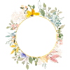 Round wreath customizable