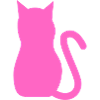 Pinke Katze