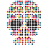pixel art skull