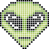 pixel art alien