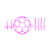 Handball Herzfrequenz Pink