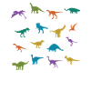 Dinosaurier bunt