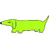 Simple green dog