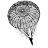 Fallschirmjäger Fallschirm Rundkappe Falli