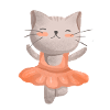 Mignon chat dansant