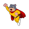 Maulwurf Superheld Umhang