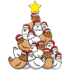 Weihnachtsbaum Huhn Christbaum Bauernhof Hühner
