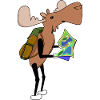 Moose Comic Hiking Map