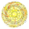 Mandala "Du bist wunderbar" - Aquarell