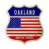 Oakland ÉTATS-UNIS Armoiries Drapeaux