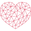 Grid Heart Pattern