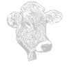 Beef Farmer Farm Animal Face Animal Motif