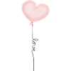 Balloon Heart Love Pastel