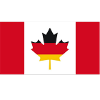 German-Canadian Maple Leaf Flag