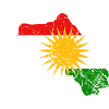 Kurdistan Flagge