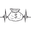 Heartbeat Money Bag Pulse