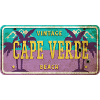 Cape Verde Vintage Palm Tree Sign