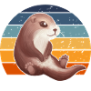 Sweet Retro Otter