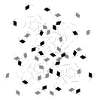 Abstract rhombus pattern black grey