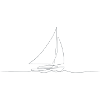 Segelboot lineart
