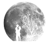 Valentin day, full moon couple
