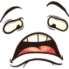 Lazy Face Cartoon
