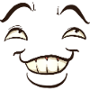 Funny face cartoon