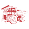 Huge dump truck, truck, truck