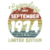 Legendary since September 1974 - Birthday