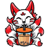 Kitsune Anime Bubble Tea