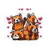 Petit Panda Roux Kawaii