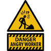 Angry worker