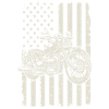 Motorcycle USA Flag American