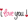 Saint-Valentin Je t’aime Cœurs