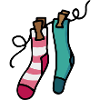 Bunte Socken Farbiges Sockenpaar Geschenkidee