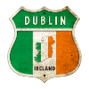 Dublin Irlande Armoiries Drapeaux Design