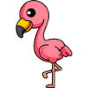 Flamingo Comic Animal